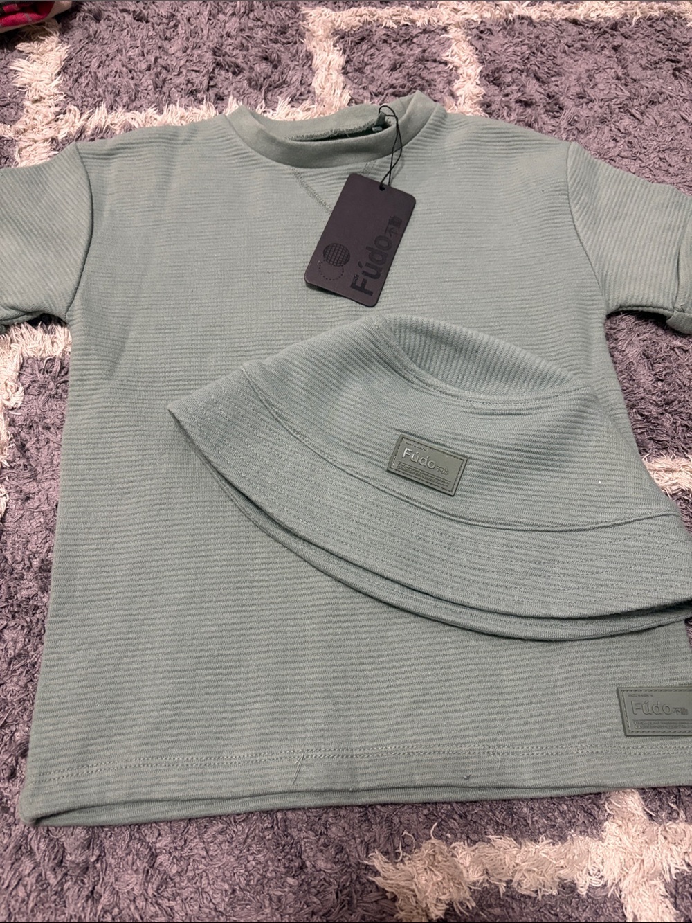 Kids short  Sleeve Tee in Sage Green
